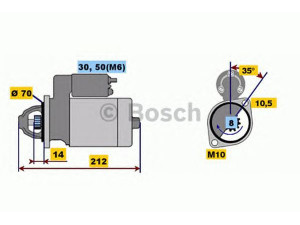 BOSCH 0 001 112 017 starteris