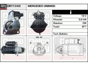 DELCO REMY DRT1340 starteris 
 Elektros įranga -> Starterio sistema -> Starteris