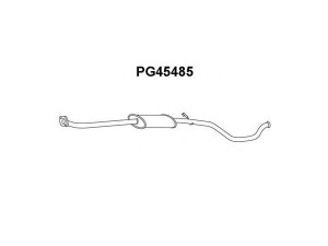 VENEPORTE PG45485 priekinis duslintuvas 
 Išmetimo sistema -> Duslintuvas
1717N3