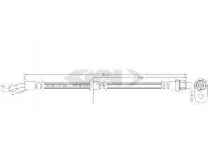 SPIDAN 338635 stabdžių žarnelė 
 Stabdžių sistema -> Stabdžių žarnelės
9094702B64