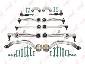 LYNXauto C5019LRK pakabos komplektas 
 Ašies montavimas/vairavimo mechanizmas/ratai -> Valdymo svirtis/pasukamosios svirties sujungimas -> Vairo trauklės (valdymo svirtis, išilginis balansyras, diago
8E0 498 998