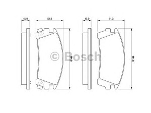 BOSCH 0 986 461 760 stabdžių trinkelių rinkinys, diskinis stabdys 
 Techninės priežiūros dalys -> Papildomas remontas
41060 58Y85, 41060 67R86, 41060 86R85