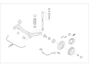 DELPHI VW-10044-R rato pakaba 
 Ašies montavimas/vairavimo mechanizmas/ratai -> Prekių paieška pagal schemą
