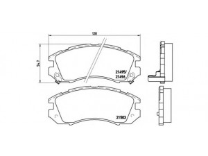 BREMBO P 78 004 stabdžių trinkelių rinkinys, diskinis stabdys 
 Techninės priežiūros dalys -> Papildomas remontas
26296AA000, 26296AA020, 26296AA030