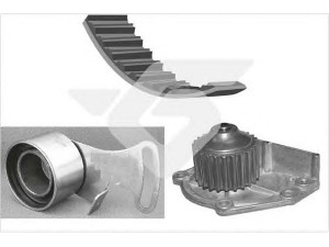 HUTCHINSON KH 126WP16 vandens siurblio ir paskirstymo diržo komplektas 
 Aušinimo sistema -> Vandens siurblys/tarpiklis -> Vandens siurblys