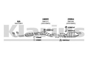 KLARIUS 060187E išmetimo sistema 
 Išmetimo sistema -> Išmetimo sistema, visa