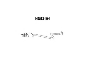VENEPORTE NS53104 priekinis duslintuvas 
 Išmetimo sistema -> Duslintuvas
203001F500, 203001F500KE