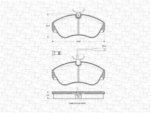 MAGNETI MARELLI 363702160302 stabdžių trinkelių rinkinys, diskinis stabdys 
 Techninės priežiūros dalys -> Papildomas remontas
425119, 9945810, 425118