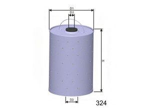 MISFAT L482A alyvos filtras 
 Techninės priežiūros dalys -> Techninės priežiūros intervalai
5001154, 5002176, A740X6731EA, 7984350