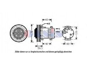 AKS DASIS 851892N kompresorius, oro kondicionierius 
 Oro kondicionavimas -> Kompresorius/dalys
20587125, 85000458, 8500458