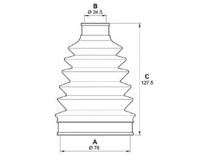 OPEN PARTS SJK7217.00 gofruotoji membrana, kardaninis velenas 
 Ratų pavara -> Gofruotoji membrana
1603259, 93180022