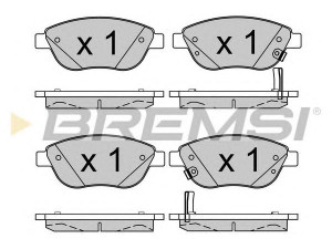 BREMSI BP3523 stabdžių trinkelių rinkinys, diskinis stabdys
0077366534, 68190118AB, 77366481
