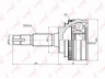 LYNXauto CO-7511A jungčių komplektas, kardaninis velenas
43410-20251, 43410-20680, 43410-32150