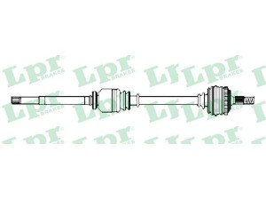LPR DS36065 kardaninis velenas 
 Ratų pavara -> Kardaninis velenas
3910071J00