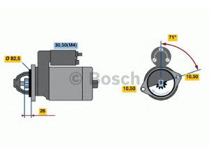 BOSCH 0 001 362 704 starteris