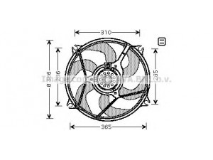 AVA QUALITY COOLING CN7528 ventiliatorius, radiatoriaus 
 Aušinimo sistema -> Oro aušinimas
125390