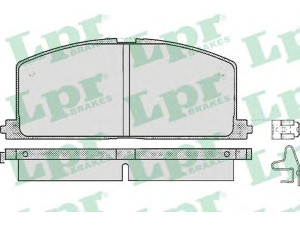 LPR 05P268 stabdžių trinkelių rinkinys, diskinis stabdys 
 Techninės priežiūros dalys -> Papildomas remontas
04465YZZDK, 0049112281, 0446510040