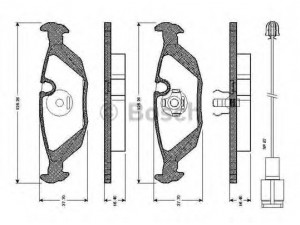 BOSCH 0 986 TB2 082 stabdžių trinkelių rinkinys, diskinis stabdys 
 Techninės priežiūros dalys -> Papildomas remontas
34 11 1 154 398, 34 11 1 159 273