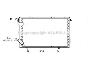 AVA QUALITY COOLING RTA2126 radiatorius, variklio aušinimas 
 Aušinimo sistema -> Radiatorius/alyvos aušintuvas -> Radiatorius/dalys
7700809048, 7700809048