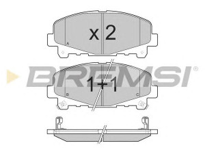 BREMSI BP3373 stabdžių trinkelių rinkinys, diskinis stabdys 
 Techninės priežiūros dalys -> Papildomas remontas
45022TL0G50, 45022TL0G51