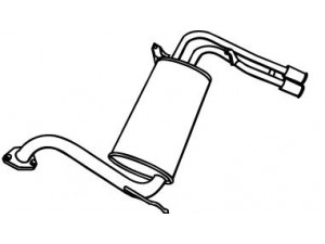 WALKER 18671 galinis duslintuvas 
 Išmetimo sistema -> Duslintuvas
MB687481