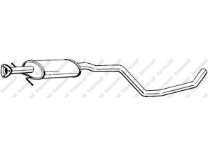 BOSAL 283-333 vidurinis duslintuvas 
 Išmetimo sistema -> Duslintuvas
96273682