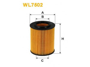 WIX FILTERS WL7502 alyvos filtras 
 Filtrai -> Alyvos filtras
11 42 7 605 342, 11 42 7 611 969