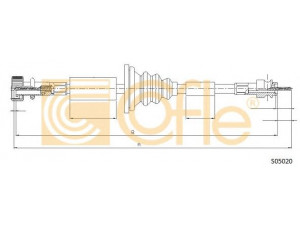 COFLE S05020 tachometro velenas 
 Dviratė transporto priemonės -> Kabeliai ir tachometro velenaai -> Tachometro velenas
1245400568, A1245400568