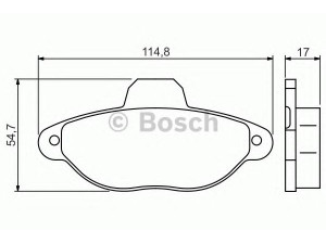 BOSCH 0 986 495 255 stabdžių trinkelių rinkinys, diskinis stabdys 
 Techninės priežiūros dalys -> Papildomas remontas
5892737, 71737179, 71769056, 71770062