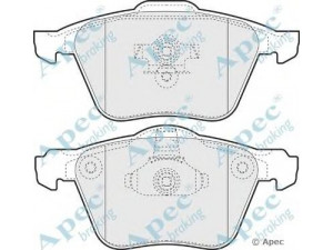APEC braking PAD1411 stabdžių trinkelių rinkinys, diskinis stabdys 
 Techninės priežiūros dalys -> Papildomas remontas
274285, 30769122, 30793231, 30793265