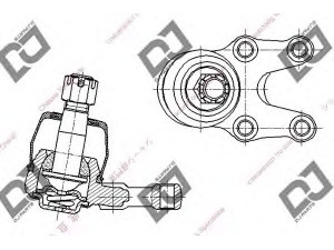 DJ PARTS DB1198 atramos/vairo trauklė 
 Ašies montavimas/vairavimo mechanizmas/ratai -> Sujungimai -> Atramos/vairo trauklė
40161-48W25, 40161-T3060, 4016148W25