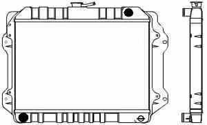 SAKURA  Automotive 1461-0204 radiatorius, variklio aušinimas
