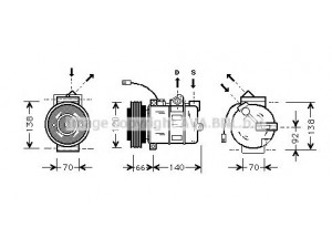 AVA QUALITY COOLING AIAK150 kompresorius, oro kondicionierius 
 Oro kondicionavimas -> Kompresorius/dalys
4B0260805B, 4B3260805, 4D0260805B