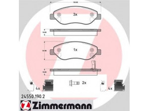 ZIMMERMANN 24550.190.2 stabdžių trinkelių rinkinys, diskinis stabdys 
 Techninės priežiūros dalys -> Papildomas remontas
1605355, 93189822