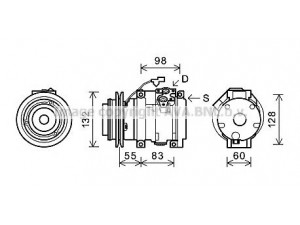 AVA QUALITY COOLING MTK219 kompresorius, oro kondicionierius 
 Oro kondicionavimas -> Kompresorius/dalys
MR500876, MR568289