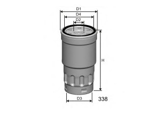 MISFAT M413 kuro filtras 
 Techninės priežiūros dalys -> Papildomas remontas
R2L113ZA5, R2L113ZA5A, 190686, 2339033010