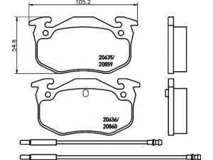 HELLA PAGID 8DB 355 018-921 stabdžių trinkelių rinkinys, diskinis stabdys 
 Techninės priežiūros dalys -> Papildomas remontas
95589273, 95624484, E172143, 6000008125