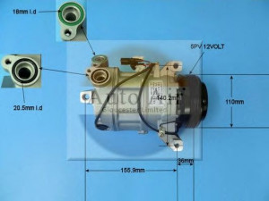 AUTO AIR GLOUCESTER 14-1310P kompresorius, oro kondicionierius 
 Oro kondicionavimas -> Kompresorius/dalys
6G9N19D623EB, 1561005, 31250519