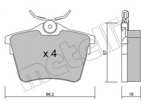 METELLI 22-0602-0 stabdžių trinkelių rinkinys, diskinis stabdys 
 Techninės priežiūros dalys -> Papildomas remontas
4252.79, 4253.26, 4254.04, 4254.21