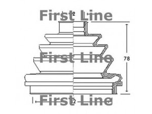 FIRST LINE FCB2110 gofruotoji membrana, kardaninis velenas 
 Ratų pavara -> Gofruotoji membrana
374050, 90125491