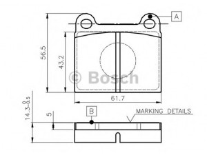 BOSCH 0 986 TB2 470 stabdžių trinkelių rinkinys, diskinis stabdys 
 Techninės priežiūros dalys -> Papildomas remontas
60724069, 60727286, 60778263, 803 698 151 C