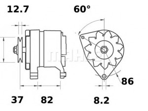 MAHLE ORIGINAL MG 159 kintamosios srovės generatorius
36202344, 2871A602, 40082, 714/16700