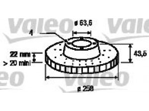 VALEO 186560 stabdžių diskas 
 Stabdžių sistema -> Diskinis stabdys -> Stabdžių diskas
1148202, 1320585, 1323620, 1373771