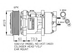 NRF 32217G kompresorius, oro kondicionierius 
 Oro kondicionavimas -> Kompresorius/dalys
6453KW, 6453LA, 6453LC, 6453VX