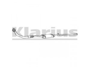 KLARIUS PG209P priekinis duslintuvas 
 Išmetimo sistema -> Duslintuvas
170495, 170495
