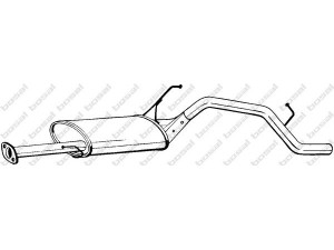 BOSAL 284-147 galinis duslintuvas 
 Išmetimo sistema -> Duslintuvas
17405-87417, 17405-87421