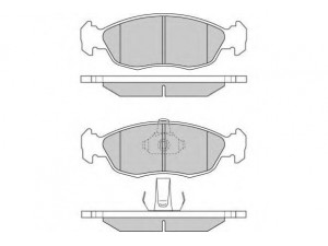 E.T.F. 12-0853 stabdžių trinkelių rinkinys, diskinis stabdys 
 Techninės priežiūros dalys -> Papildomas remontas
425139, 425170