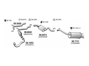 ASSO ART3852 išmetimo sistema
