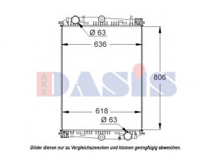 AKS DASIS 290006S radiatorius, variklio aušinimas 
 Aušinimo sistema -> Radiatorius/alyvos aušintuvas -> Radiatorius/dalys
1281400, 1281401