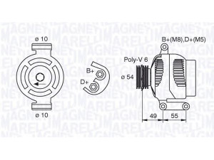 MAGNETI MARELLI 063377494010 kintamosios srovės generatorius 
 Elektros įranga -> Kint. sr. generatorius/dalys -> Kintamosios srovės generatorius
46835095, 51784846, 1204429, 13197578